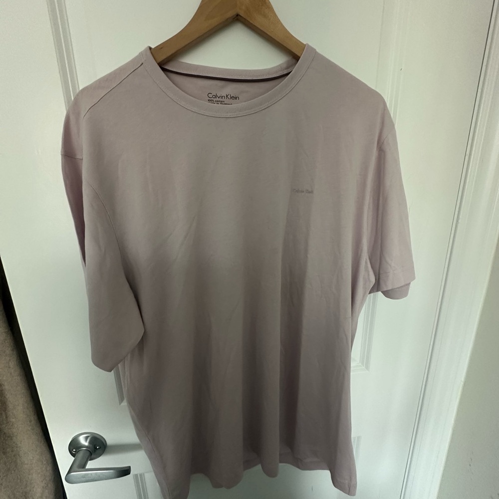 Calvin Klein Men's Soft Mauve Short Sleeve Tee